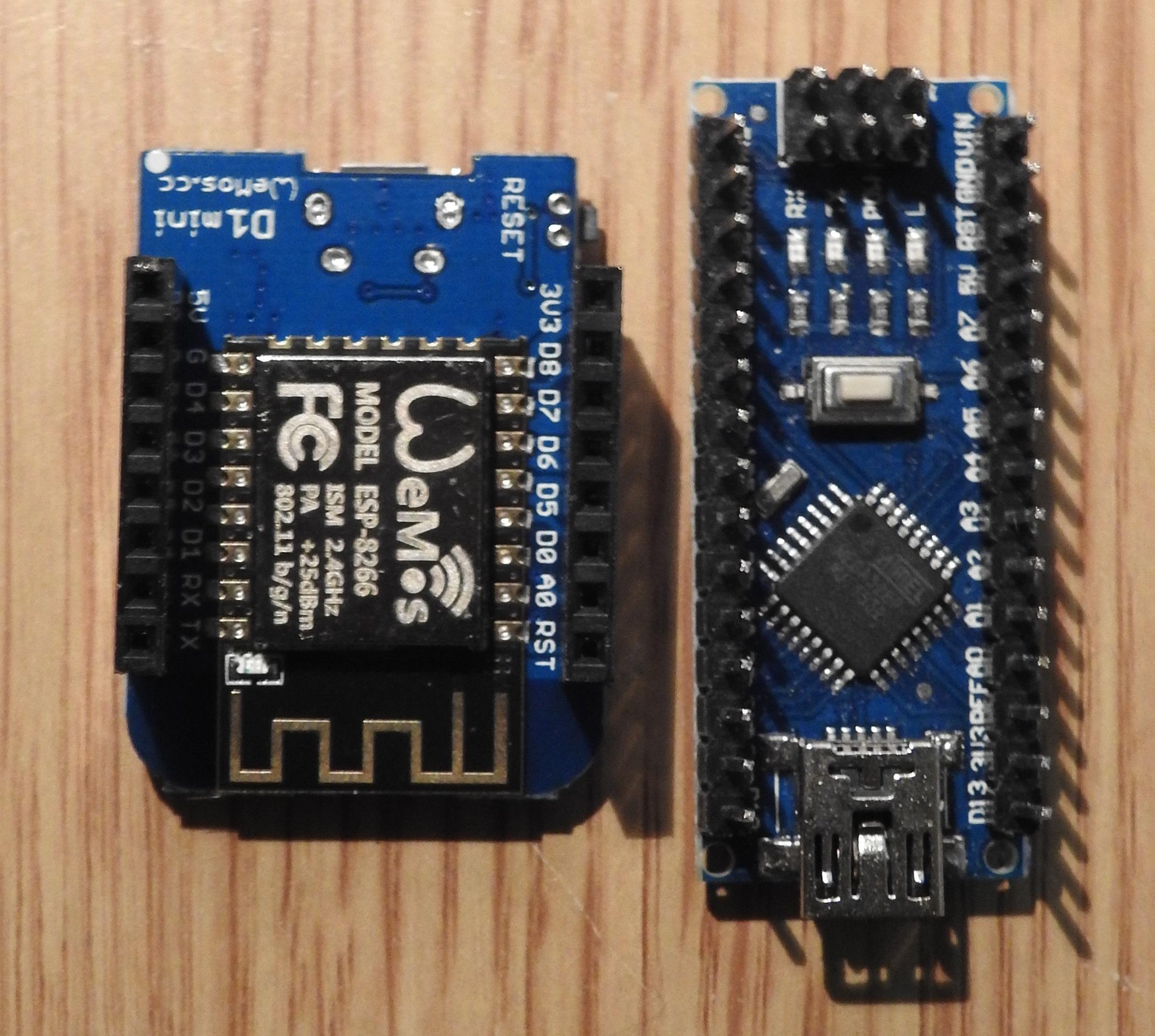 Wemos and Arduino nano